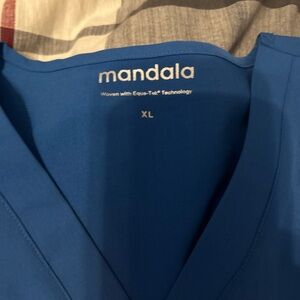 Brand new with tags Mandala royal blue scrub set.